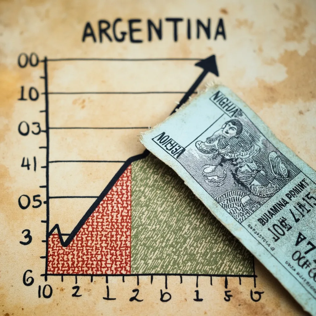Moneda argentina y gráficos