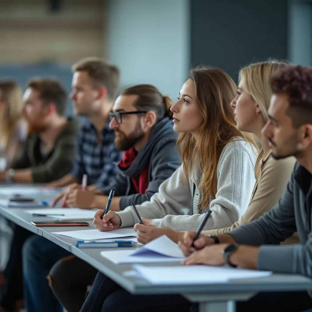 Estudiantes aprendiendo sobre finanzas